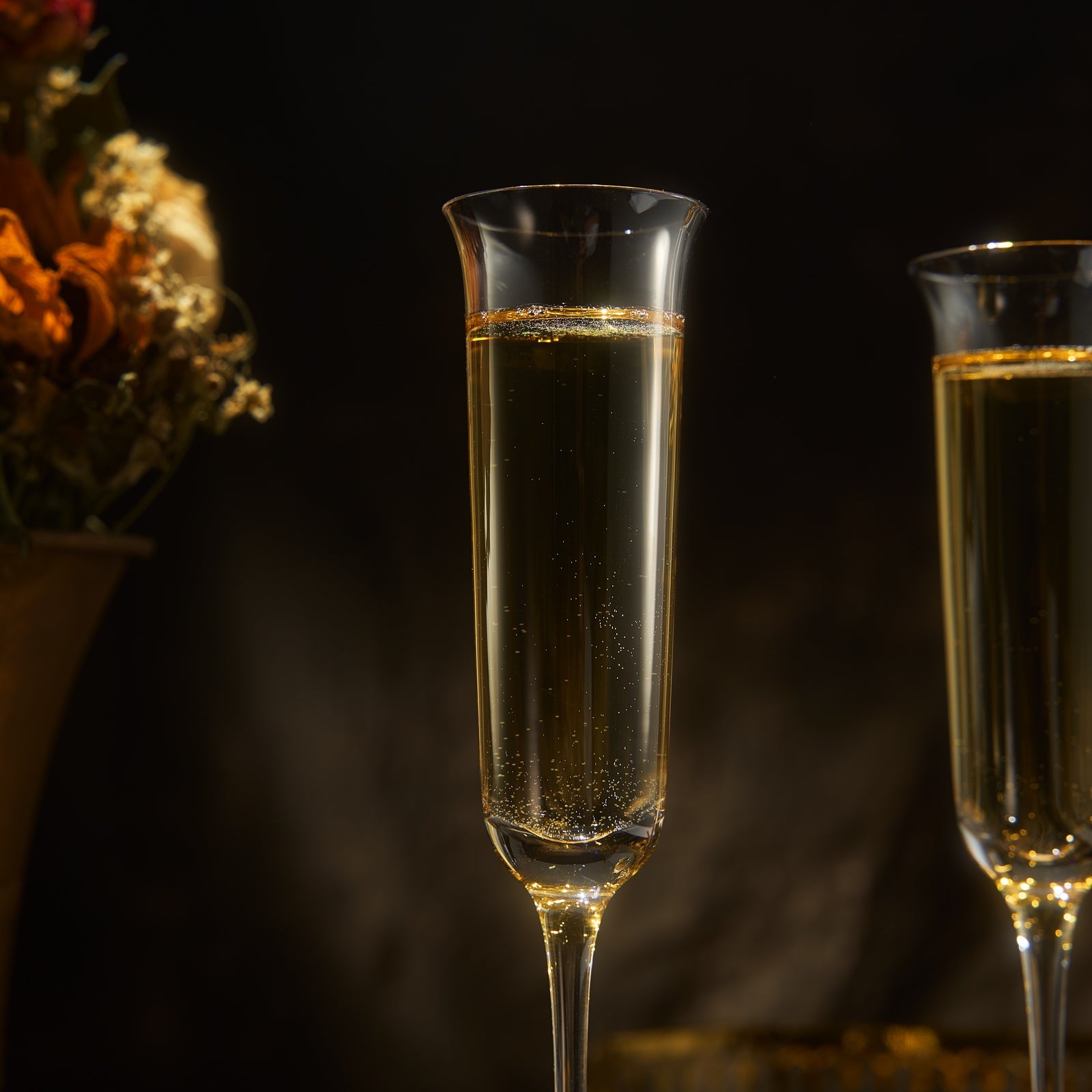 Opera Nick & Nora Champagne Flute Glassware, Set of 2