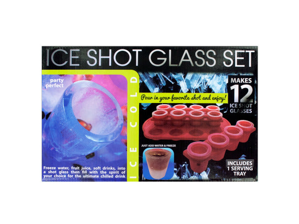 Ice Shot Glass Set With Bonus Tray
