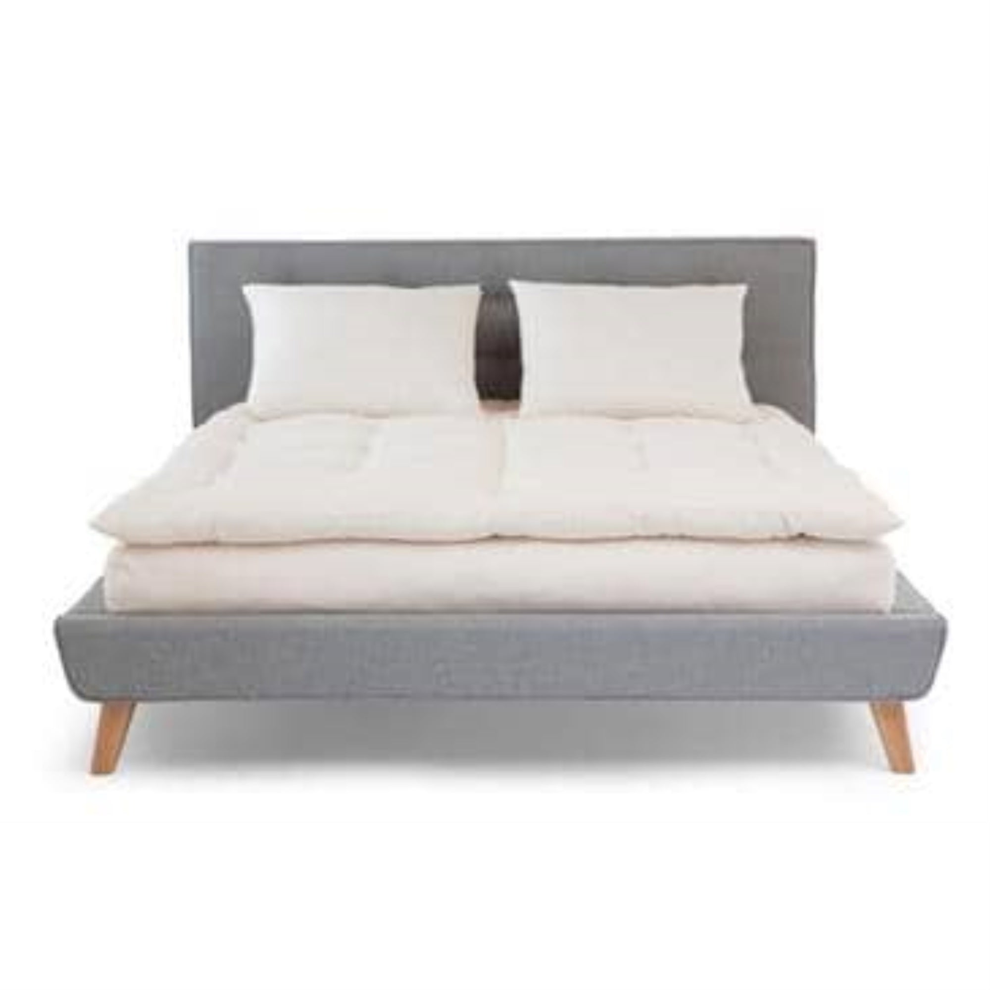 Organic Cotton Twin Topper  In 100% Organic Twill Fabric Case