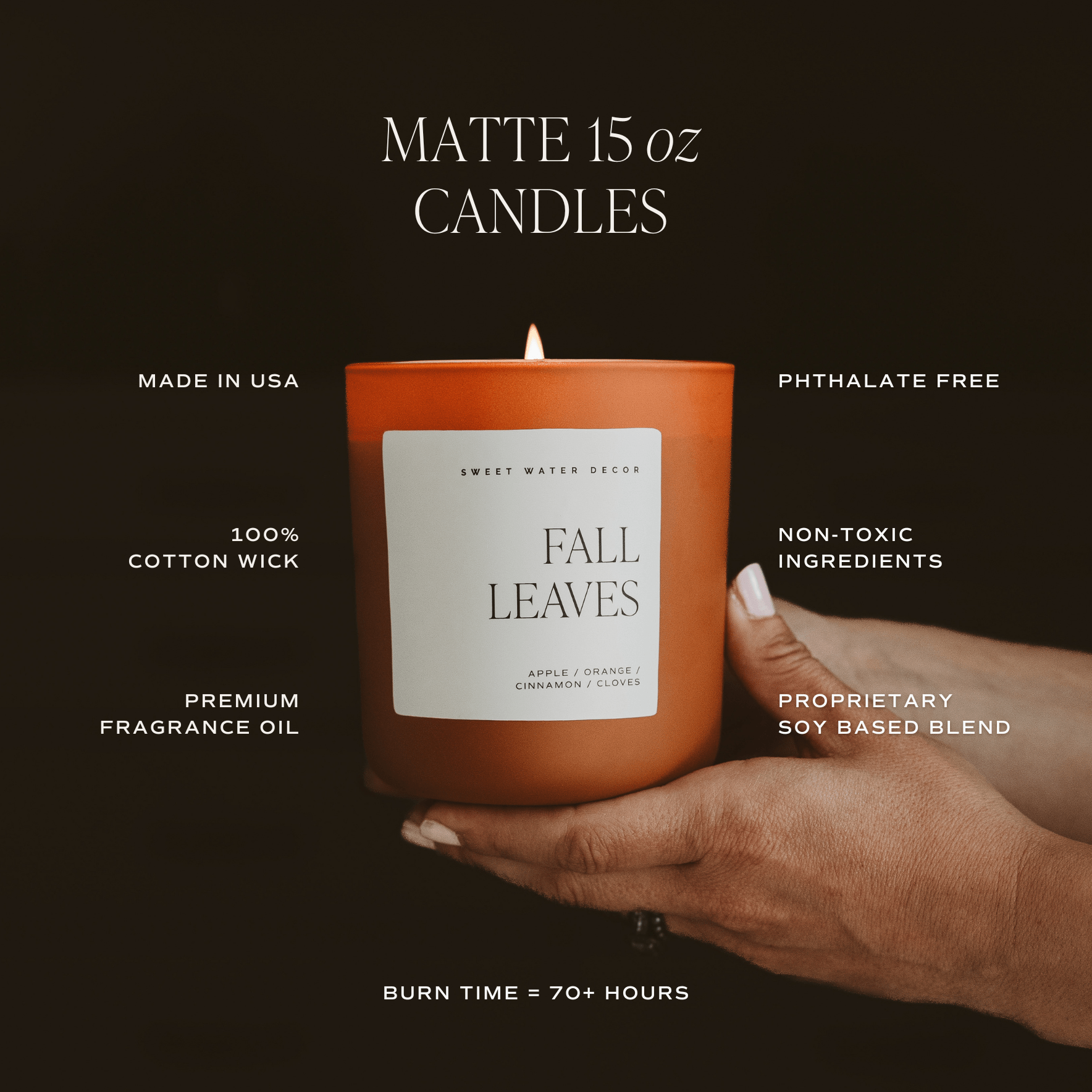 Pumpkin Pie Soy Candle - Orange Matte Jar - 15 oz (Hello Pumpkin)