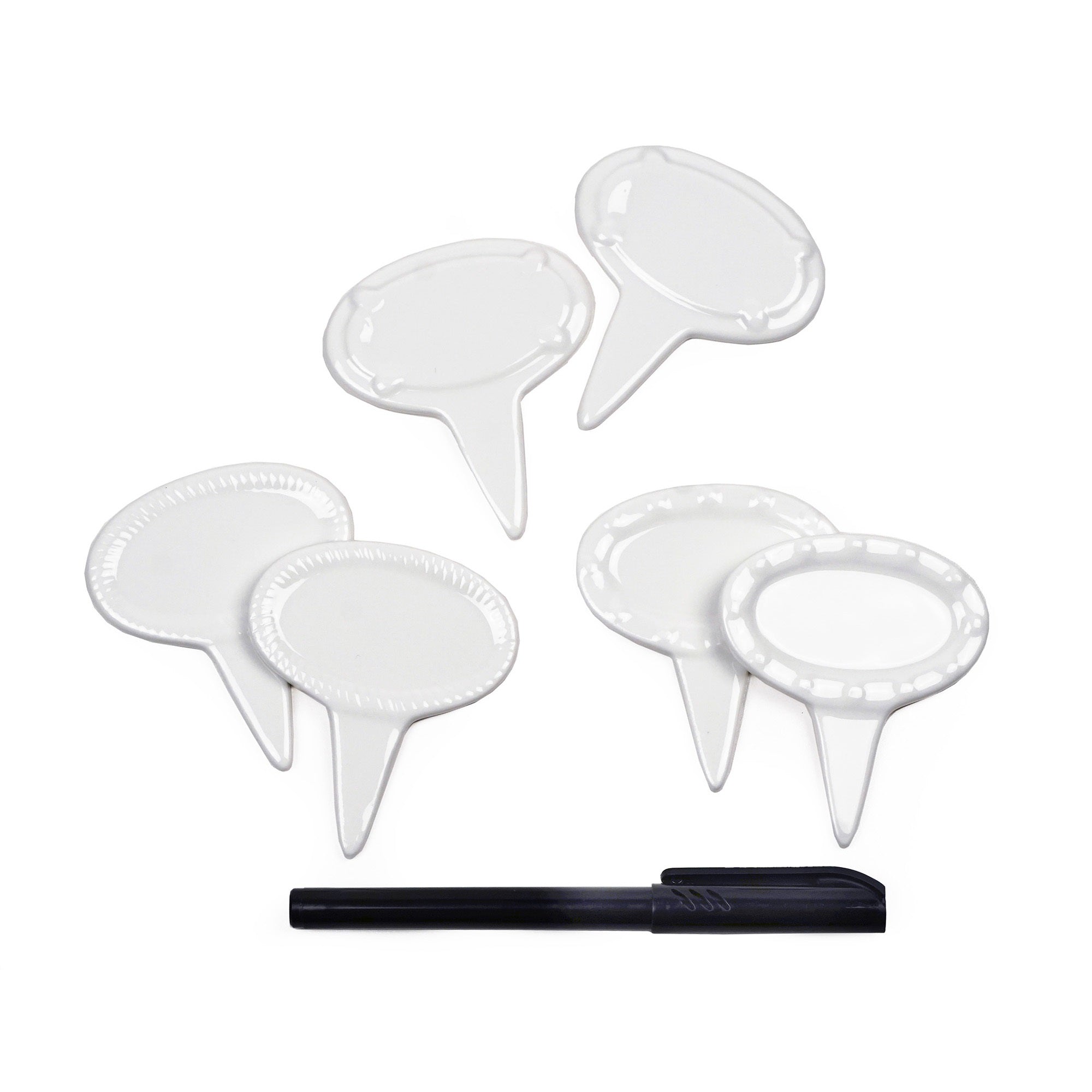 Rsvp Intl Oval Cheese Marker (Set Of 6)