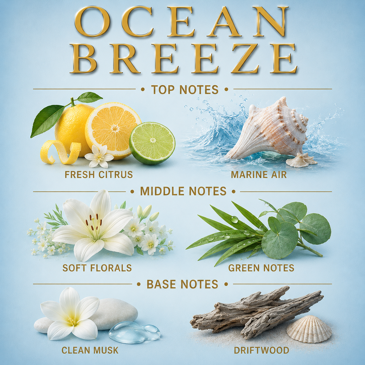 Ocean Breeze Mini Candle