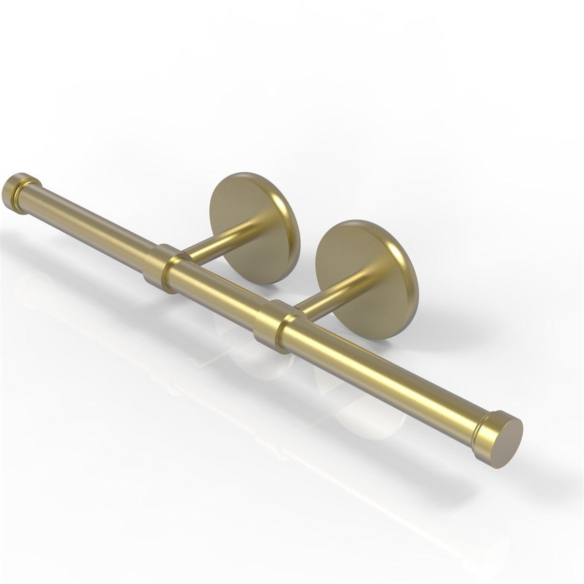 P1000-24-2-Sbr Prestige Skyline Collection Double Roll Toilet Tissue Holder, Satin Brass