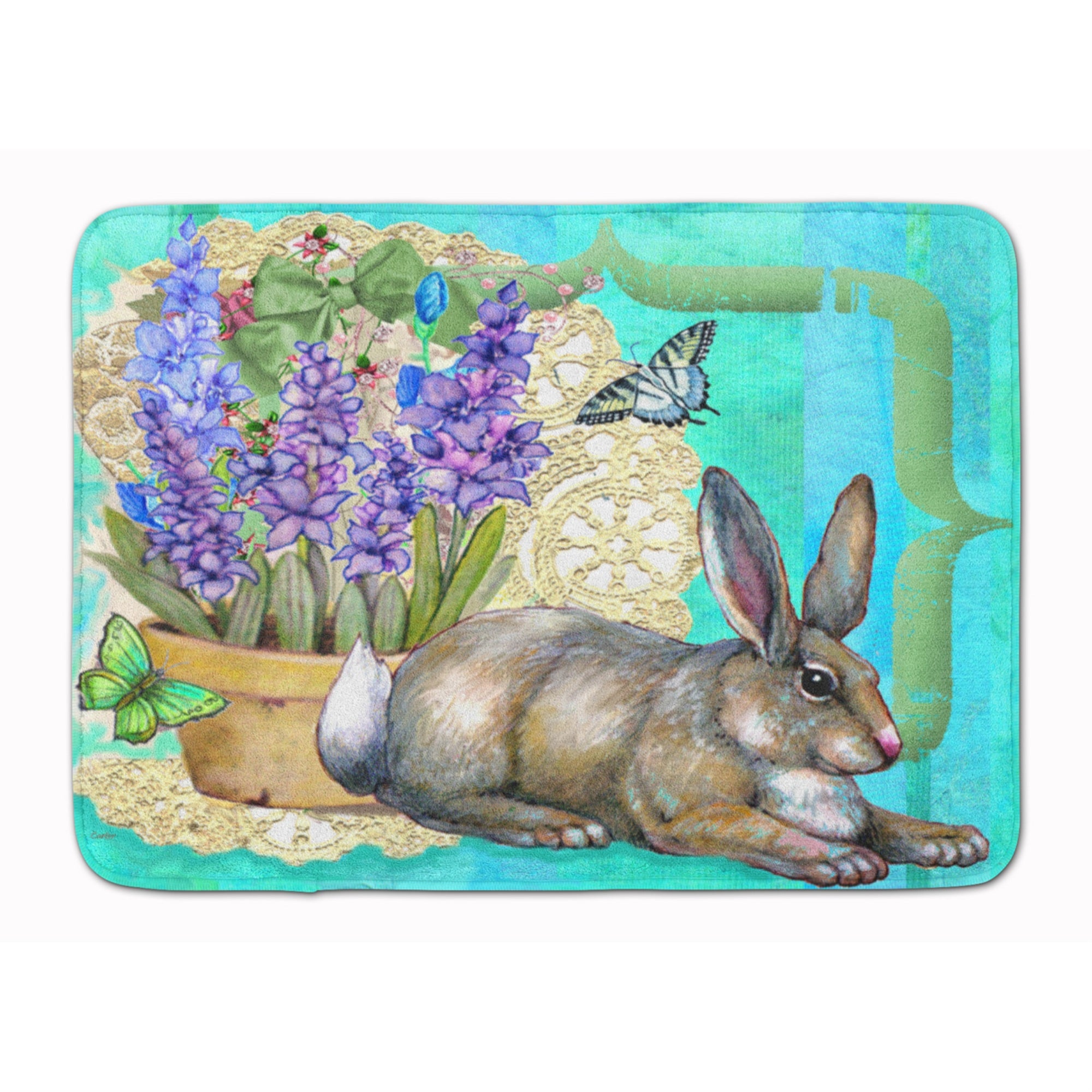 'Caroline'S Treasures Springtime Easter Rabbit Floor Mat, 19'''' X 27'''', Multicolor''