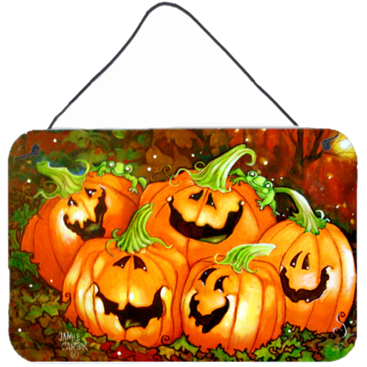 'Caroline'S Treasures Pjc1071Ds812 Such A Glowing Personality Pumpkin Halloween Wall Or Door Hanging Prints, 8 X 12'''', Multic