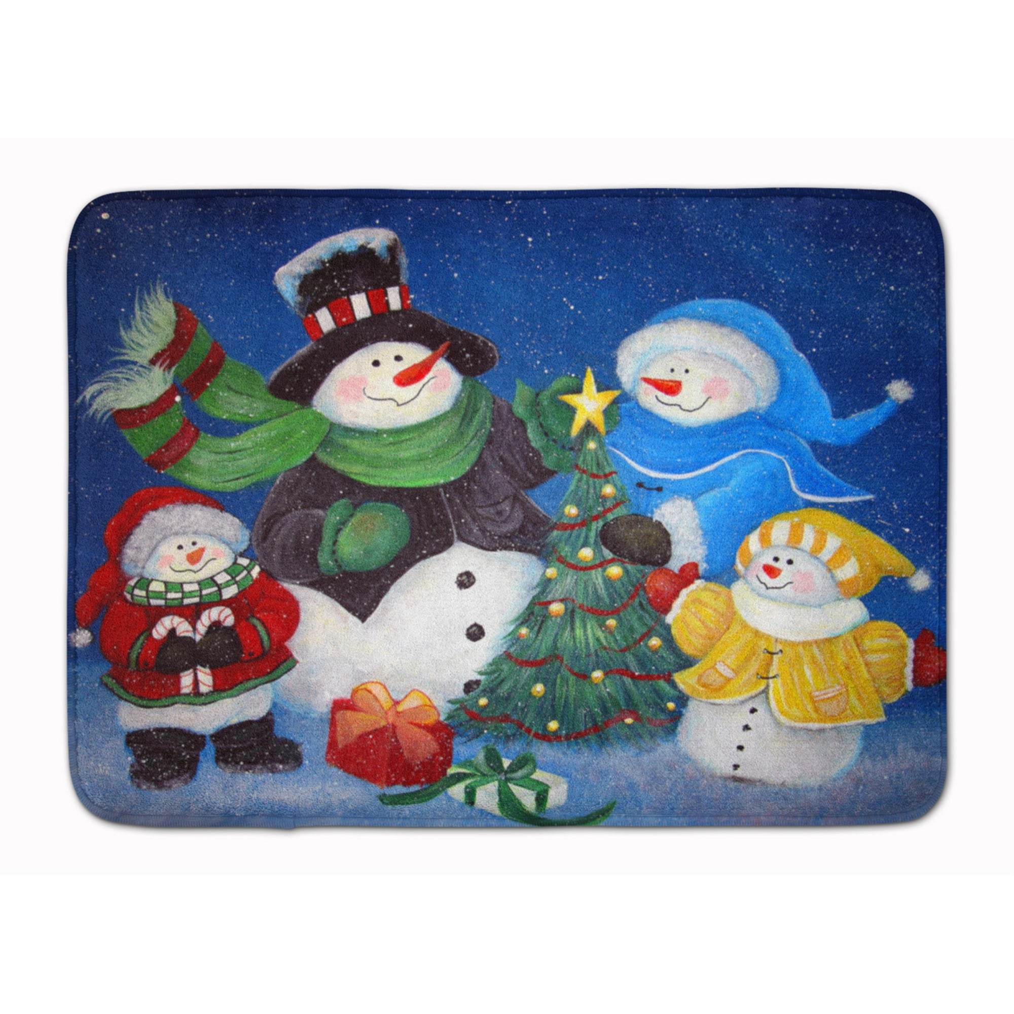 'Caroline'S Treasures Family Gathering Snowman Floor Mat, 19'''' X 27'''', Multicolor''