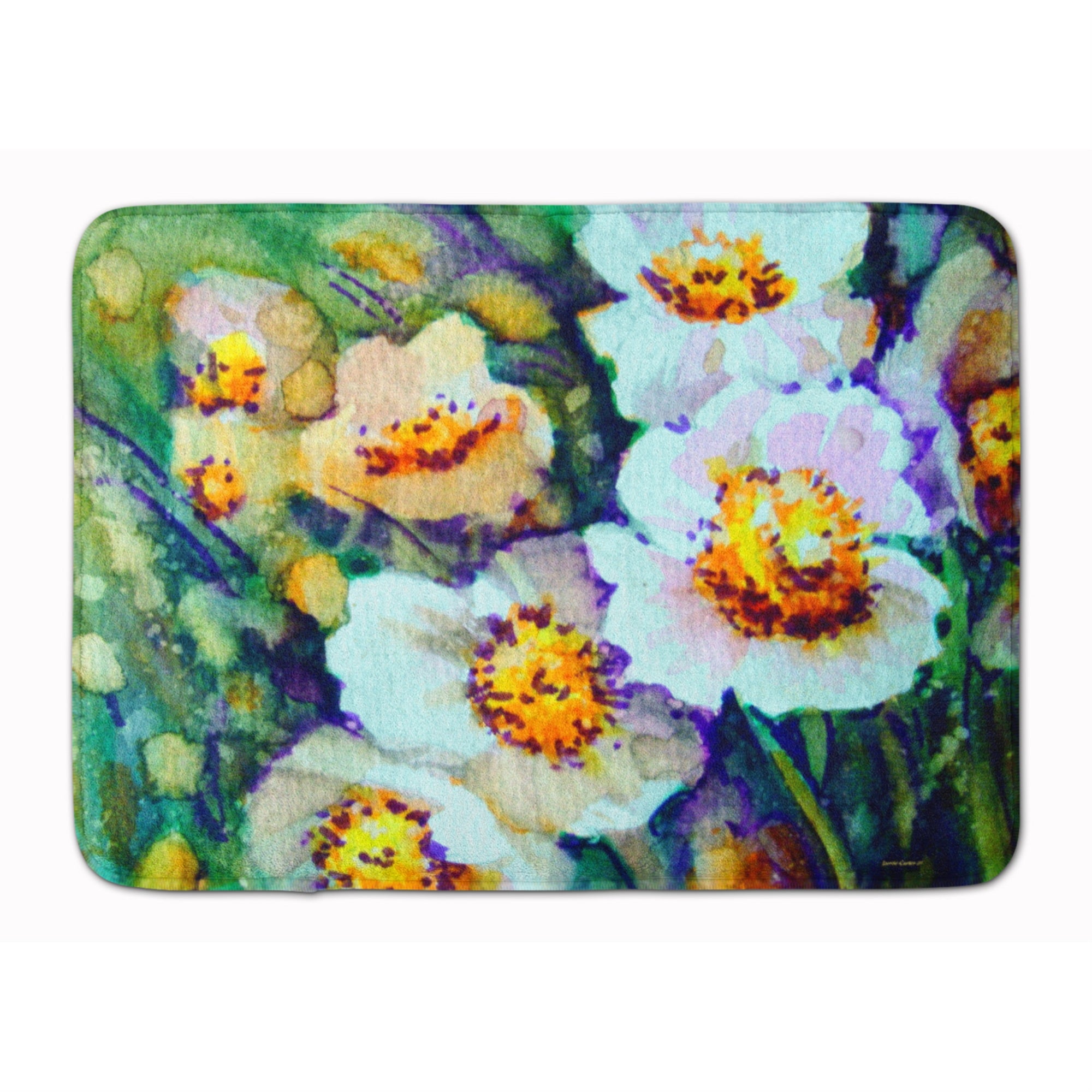 'Caroline'S Treasures Raindrops On Poppies Floor Mat, 19'''' X 27'''', Multicolor''