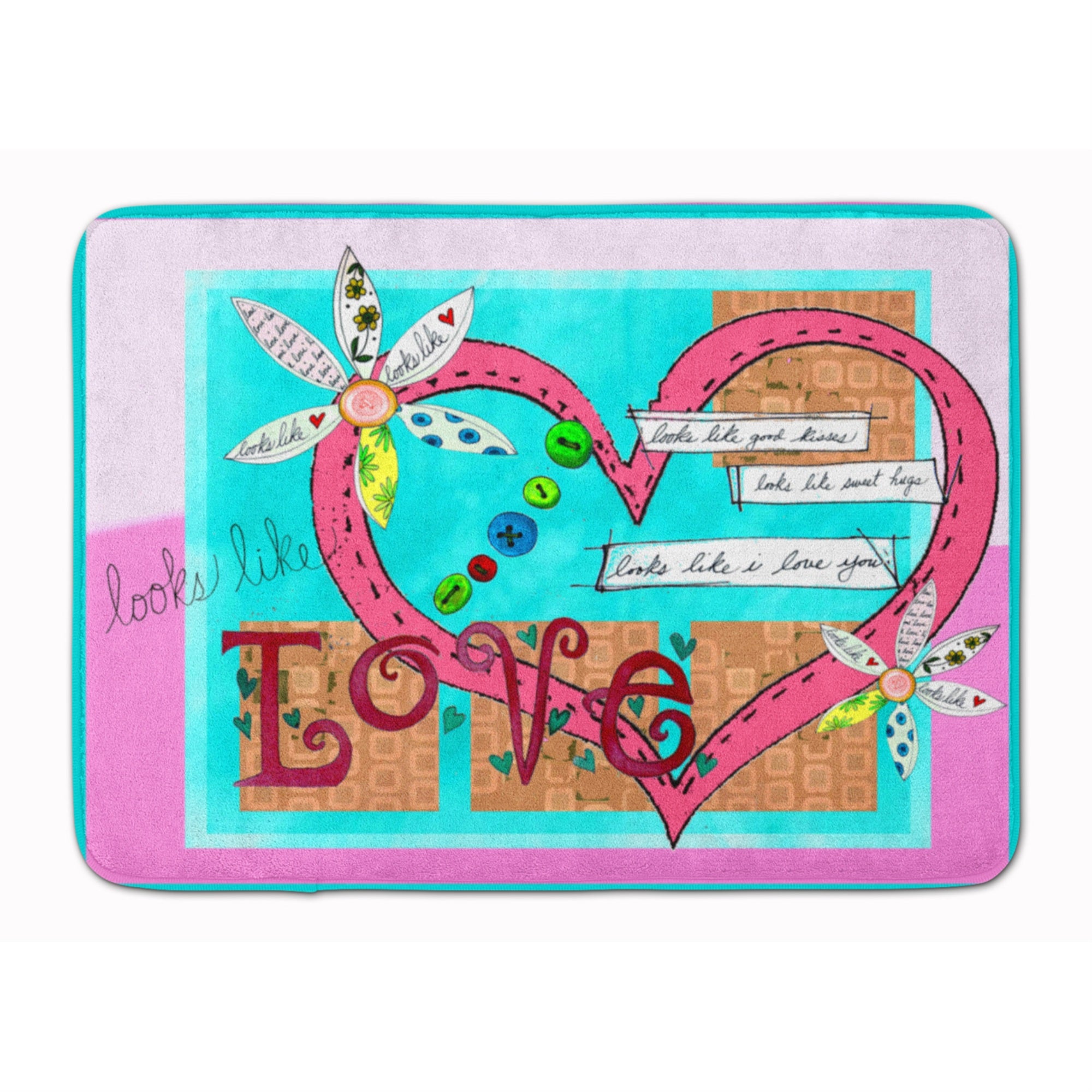 'Caroline'S Treasures Looks Like I Love You Valentine'S Day Floor Mat, 19'''' X 27'''', Multicolor''