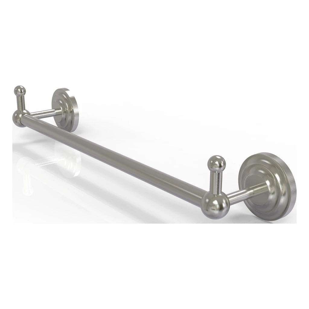 Prestige Que New Collection 30 Inch Towel Bar With Integrated Hooks - Pqn-41-30-Peg-Sn