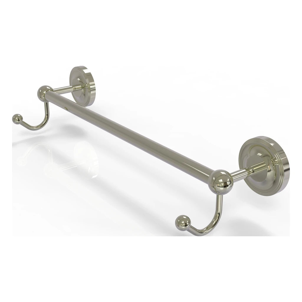 Prestige Regal Collection 18 Inch Towel Bar with Integrated Hooks - PR-41-18-HK-PNI