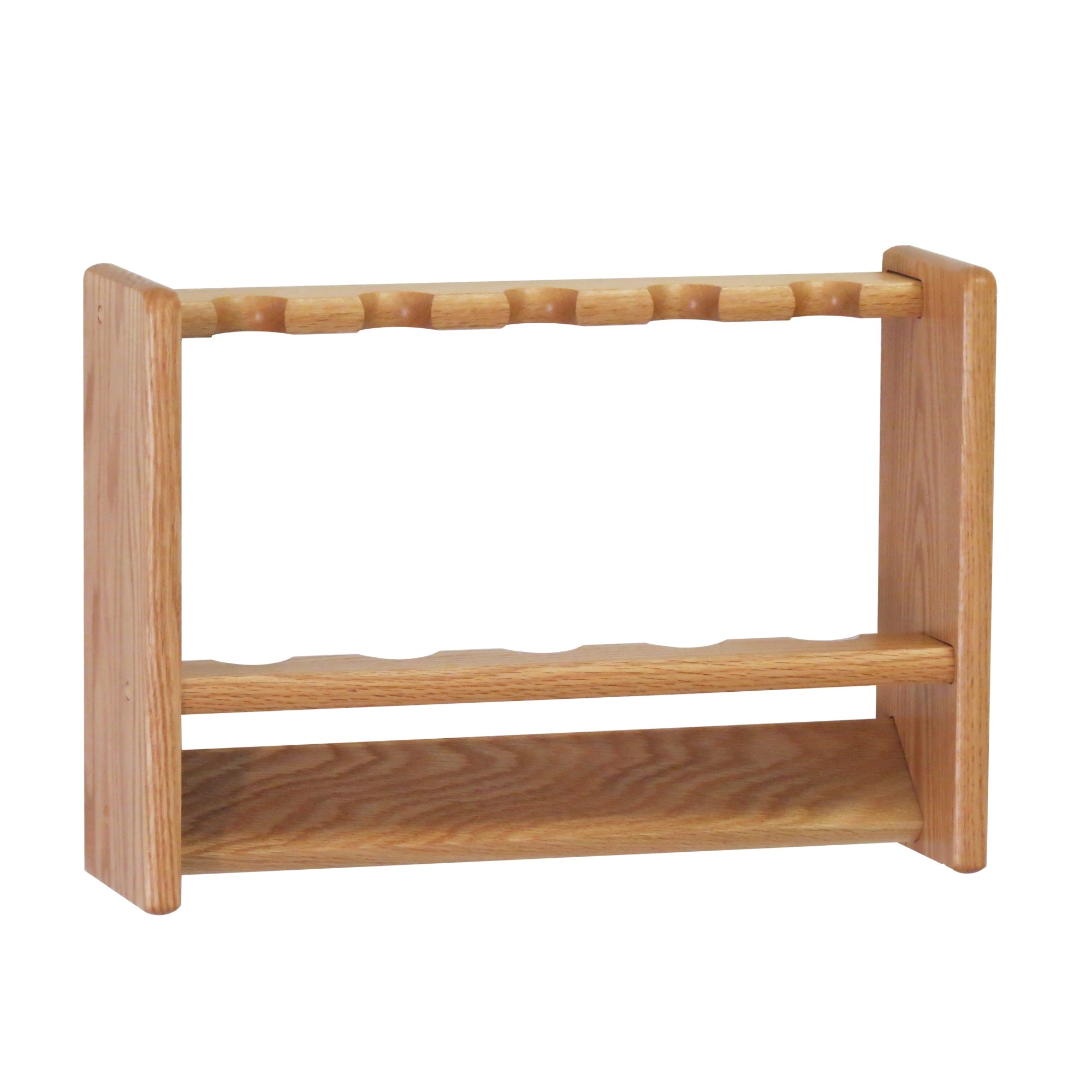 Wooden Mallet Fishing Rod Rack, 5 Rod, Light Oak