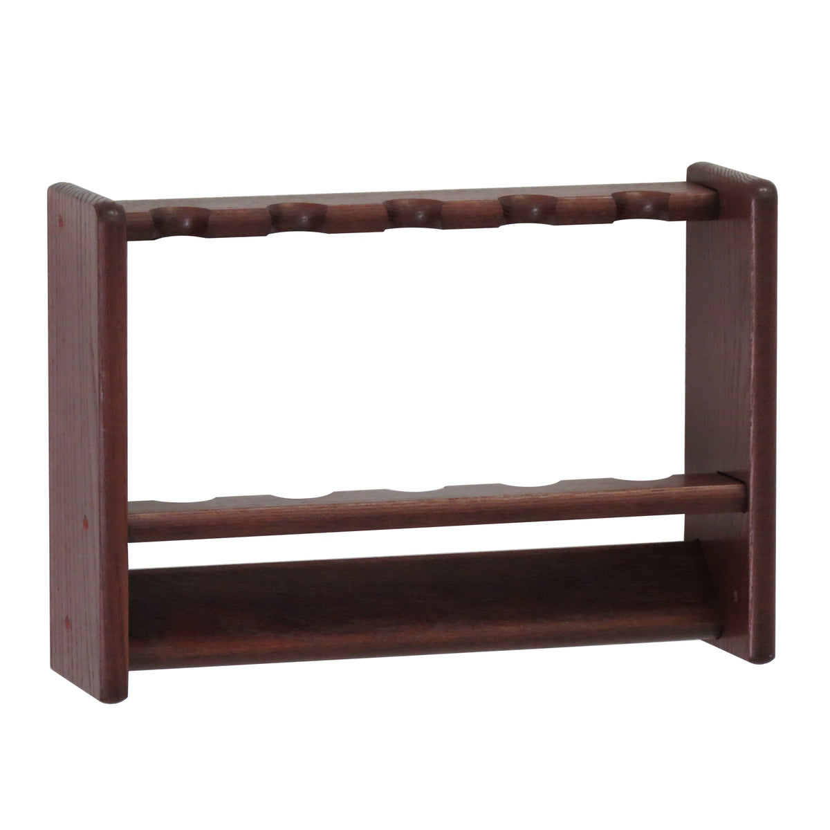 Wooden Mallet Fishing Rod Rack, 5 Rod, Mahogany