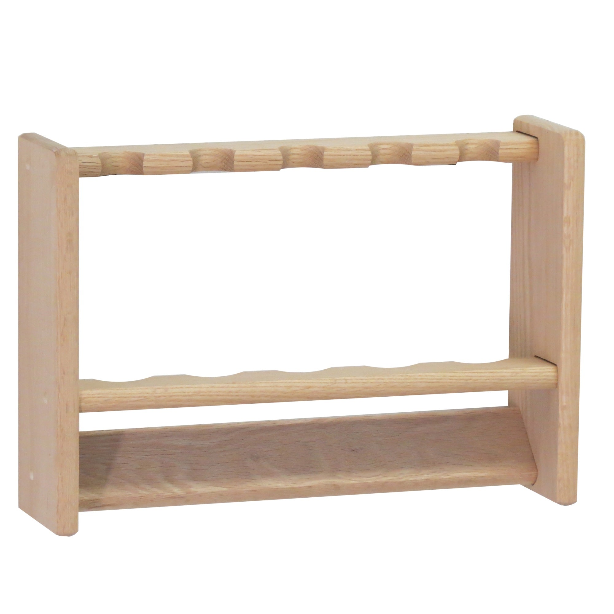 Wooden Mallet Fishing Rod Rack, 5 Rod, Unfinished