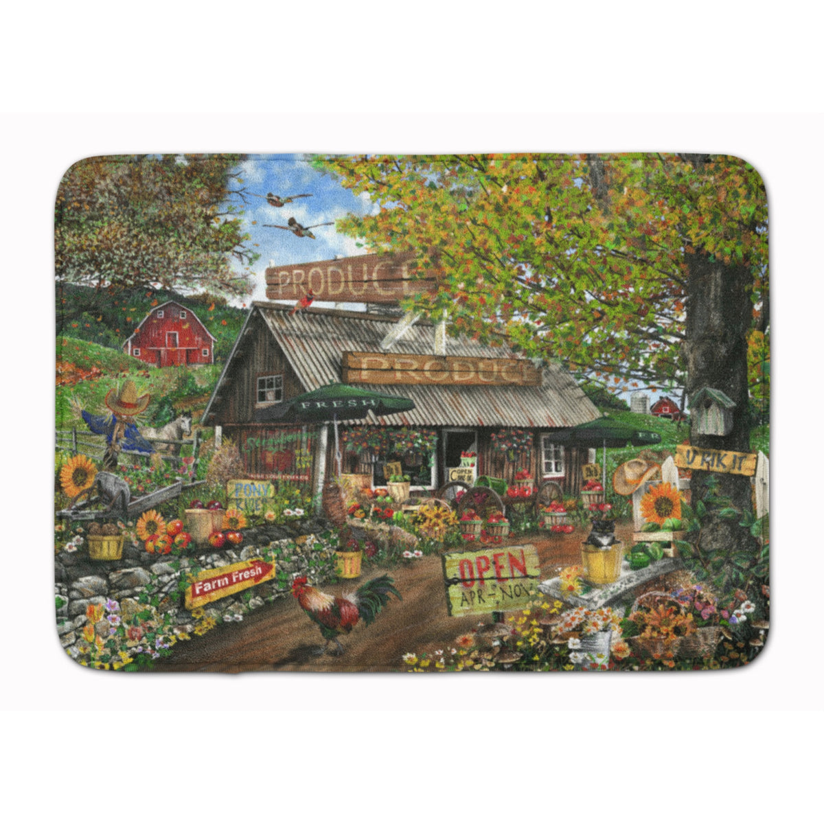 'Caroline'S Treasures Produce Fruit Stand Floor Mat, 19'''' X 27'''', Multicolor''