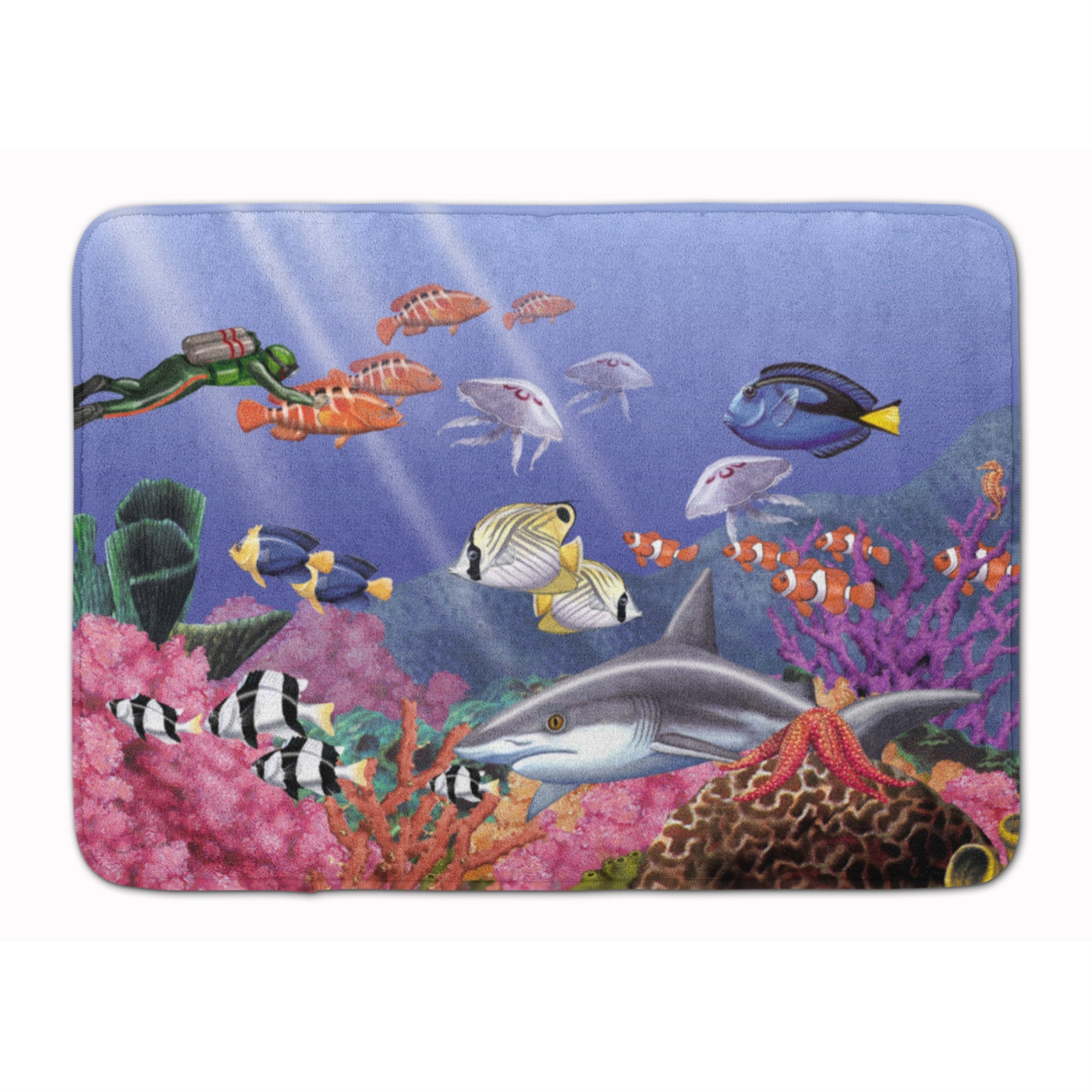 'Caroline'S Treasures Undersea Fantasy 5 Floor Mat, 19'''' X 27'''', Multicolor''