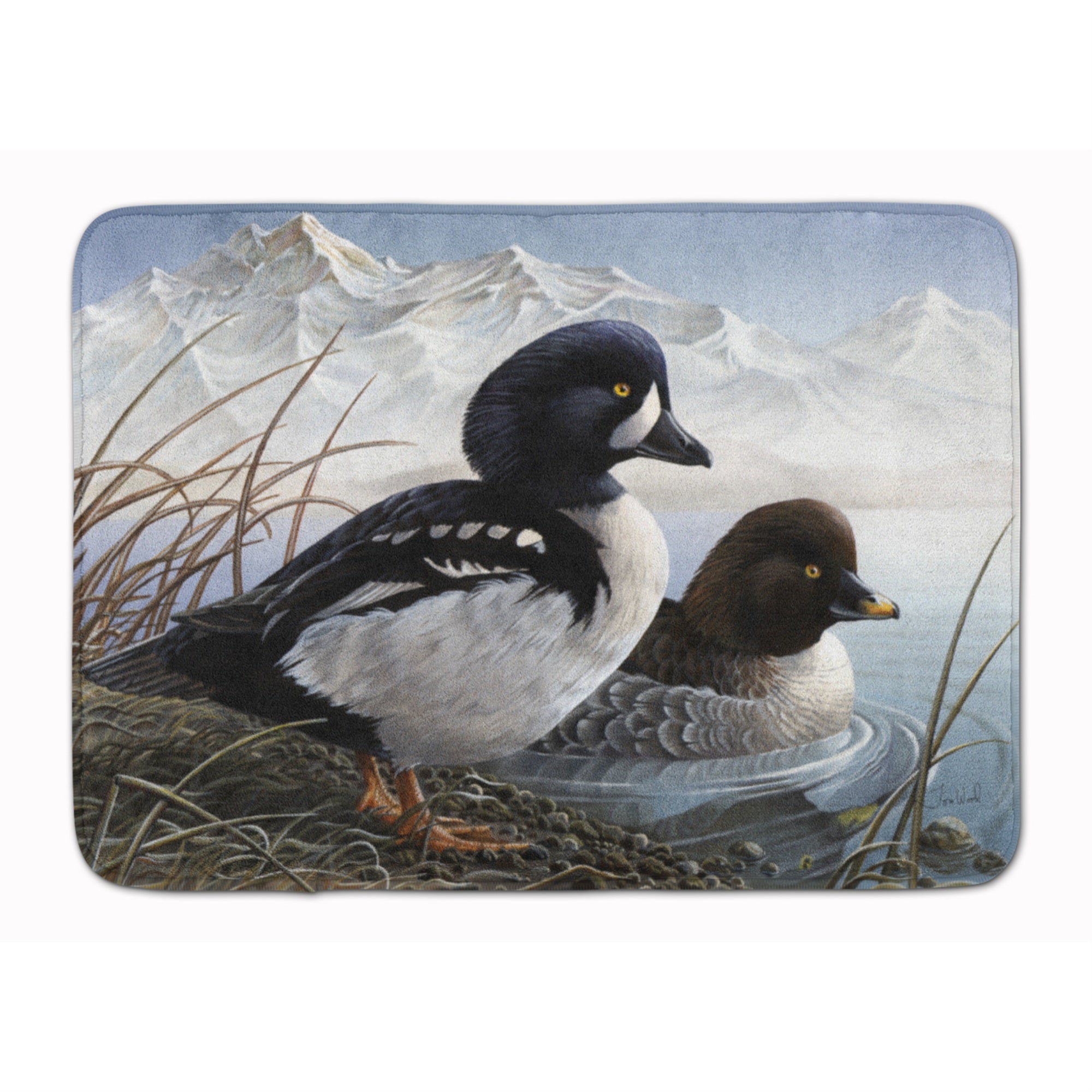 'Caroline'S Treasures Goldeneye Ducks In The Water Floor Mat, 19'''' X 27'''', Multicolor''