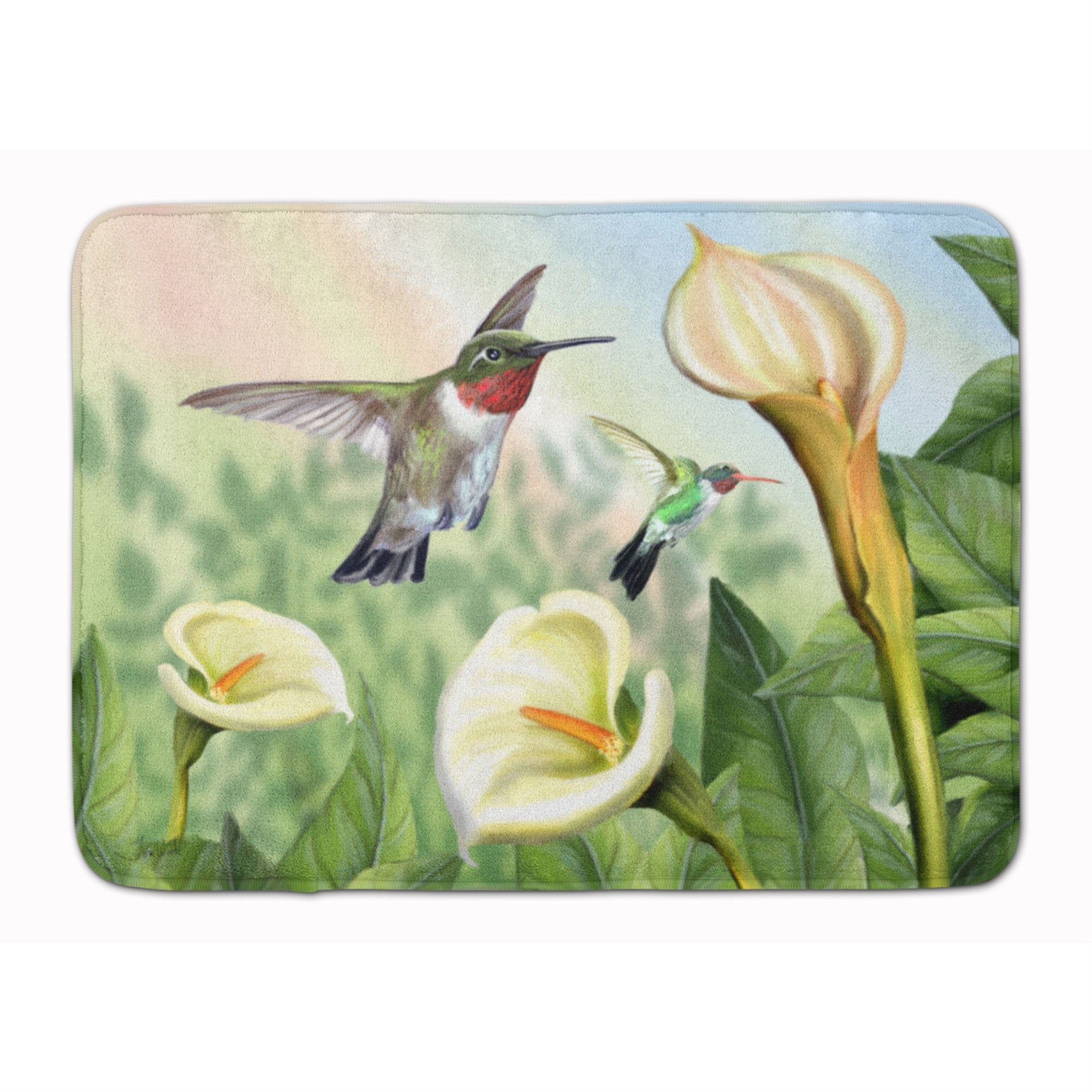 'Caroline'S Treasures Lily And The Hummingbirds Floor Mat, 19'''' X 27'''', Multicolor''