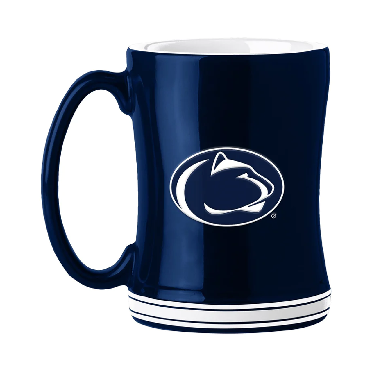 Penn State Nittany Lions Coffee Mug 14Oz Sculpted Relief Team Color