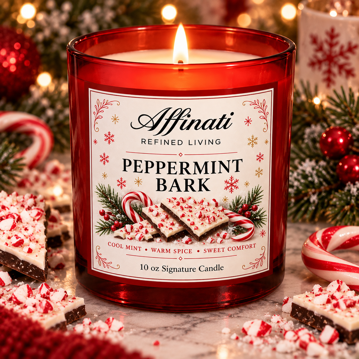 Peppermint Bark Signature Candle