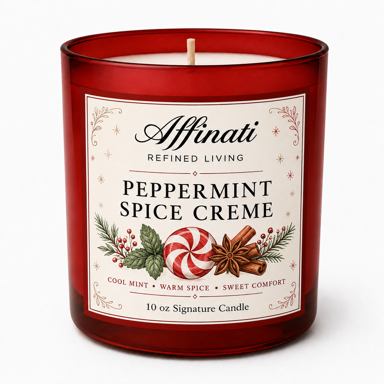 Peppermint Spice Creme Signature Candle