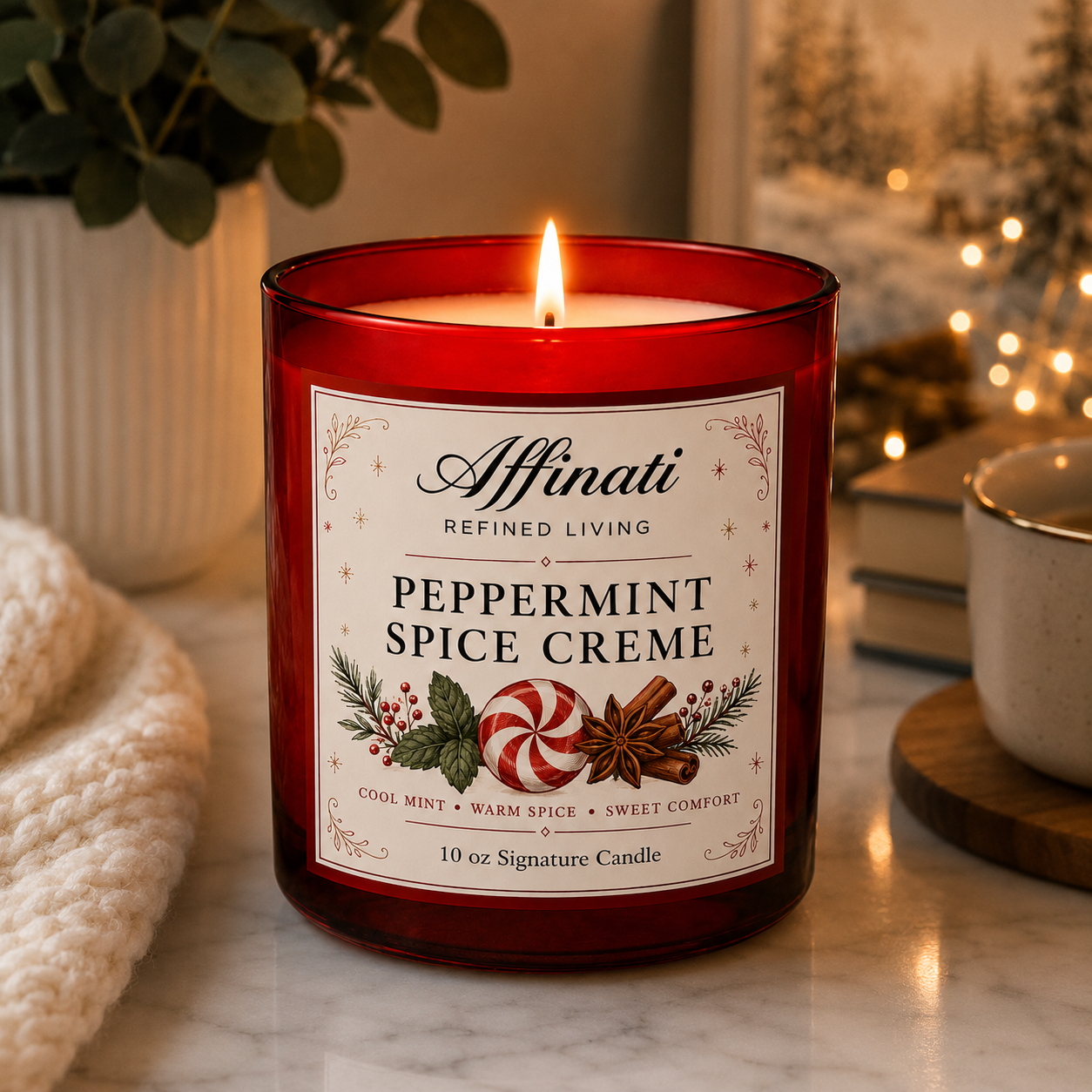 Peppermint Spice Creme Signature Candle