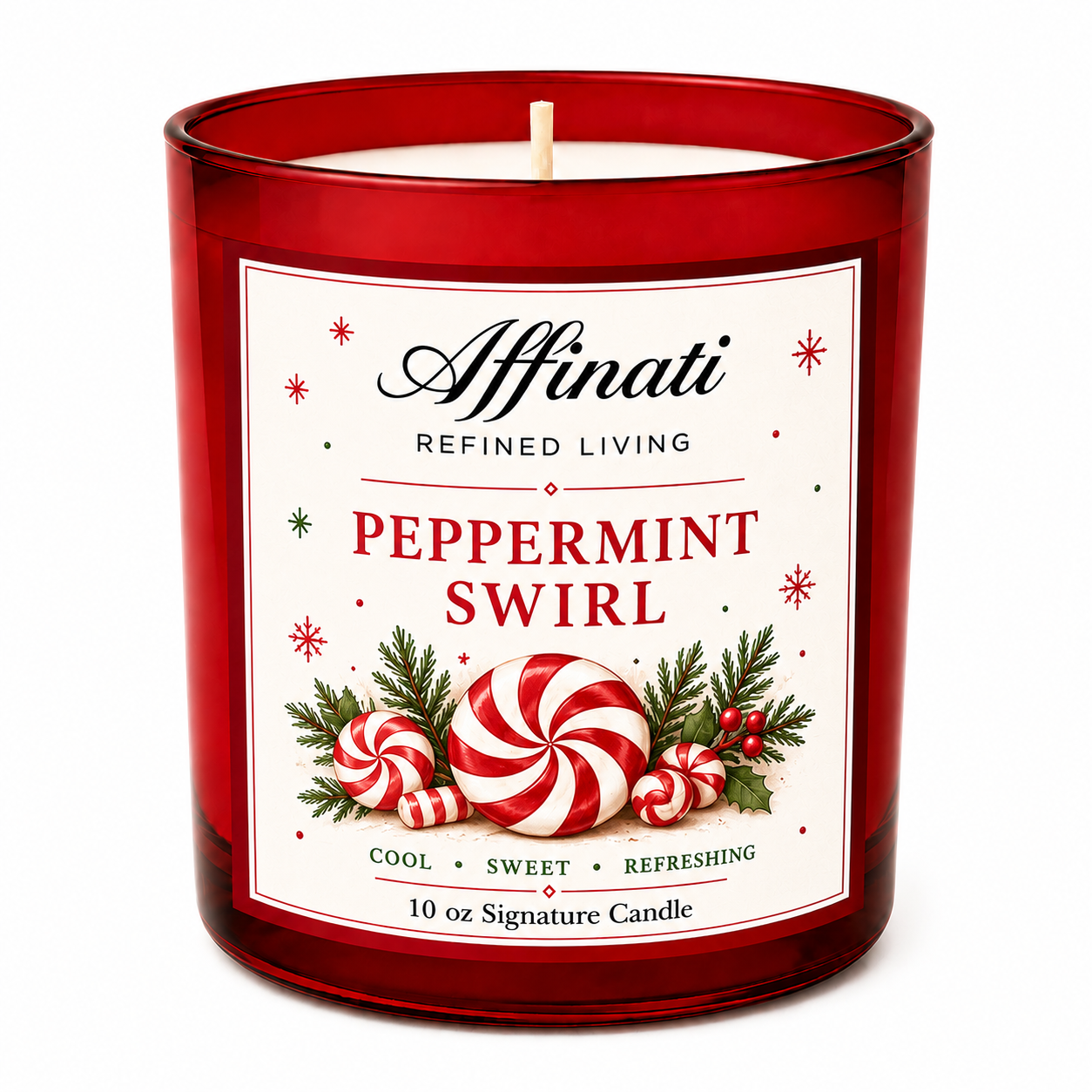 Peppermint Swirl Signature Candle