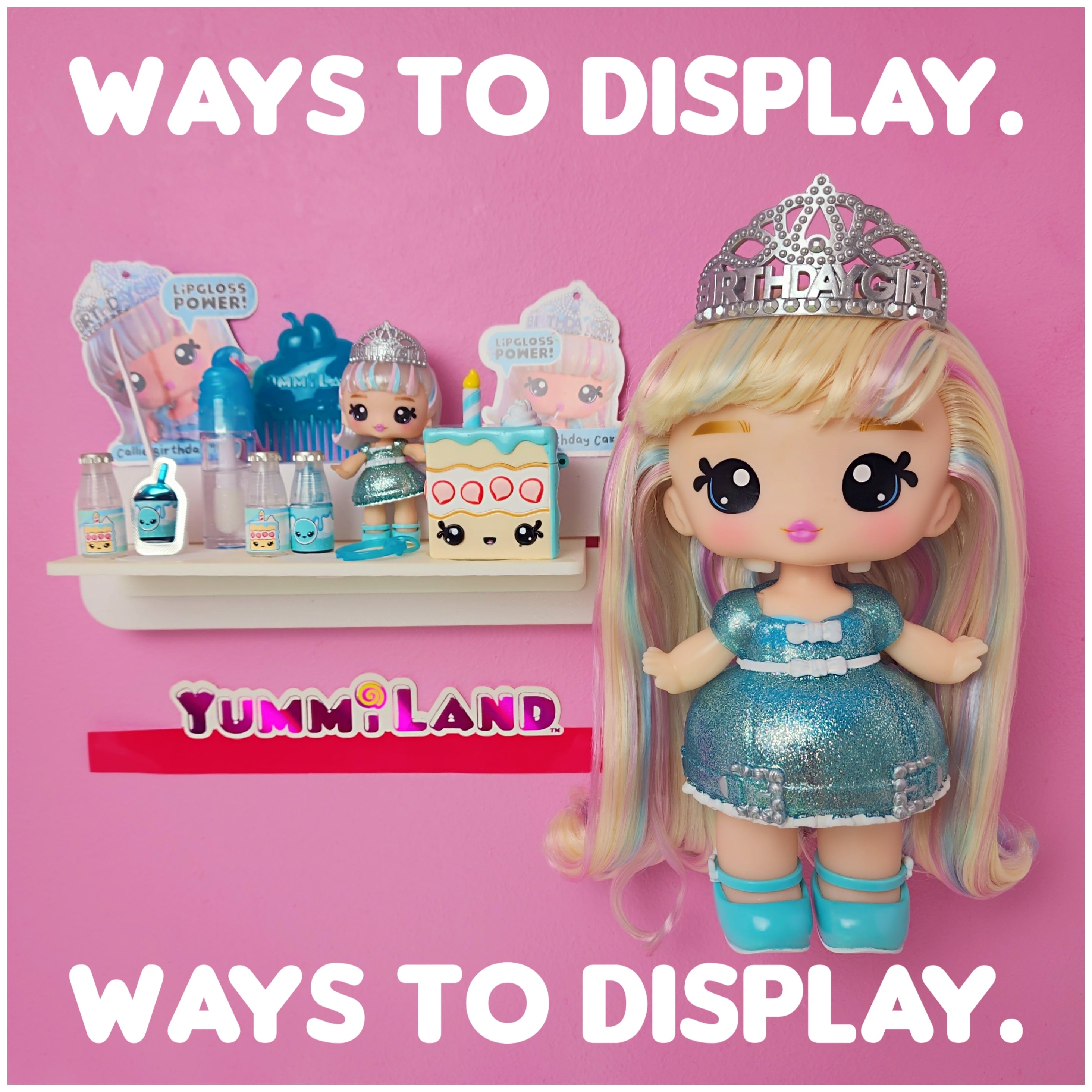 3 Customizable Display Shelves (ABS Plastic) Sample Unit