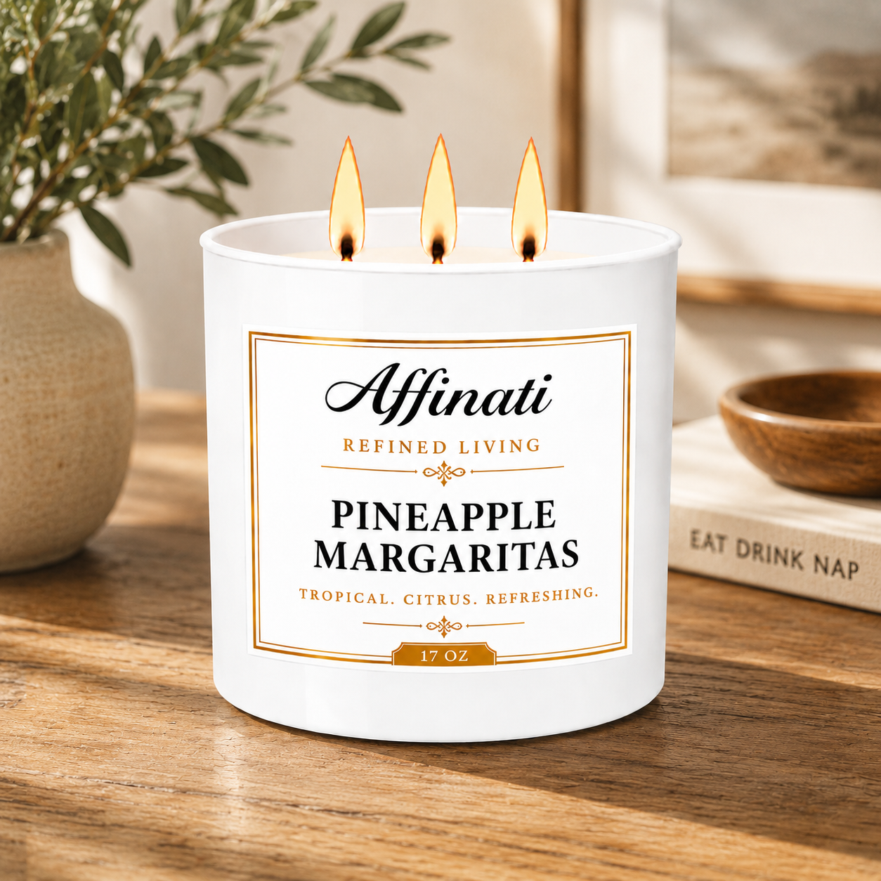 Pineapple Margaritas 3-Wick Candle