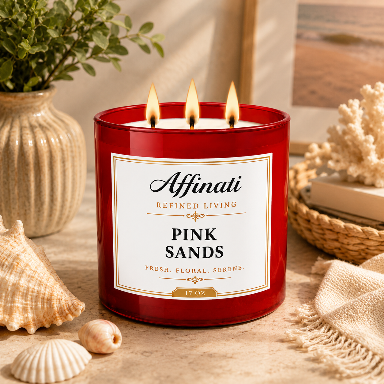 Pink Sands 3-Wick Candle