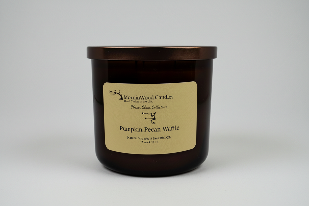 Pumpkin Pecan Waffle-Soy 3-Wick Blown Glass Collection