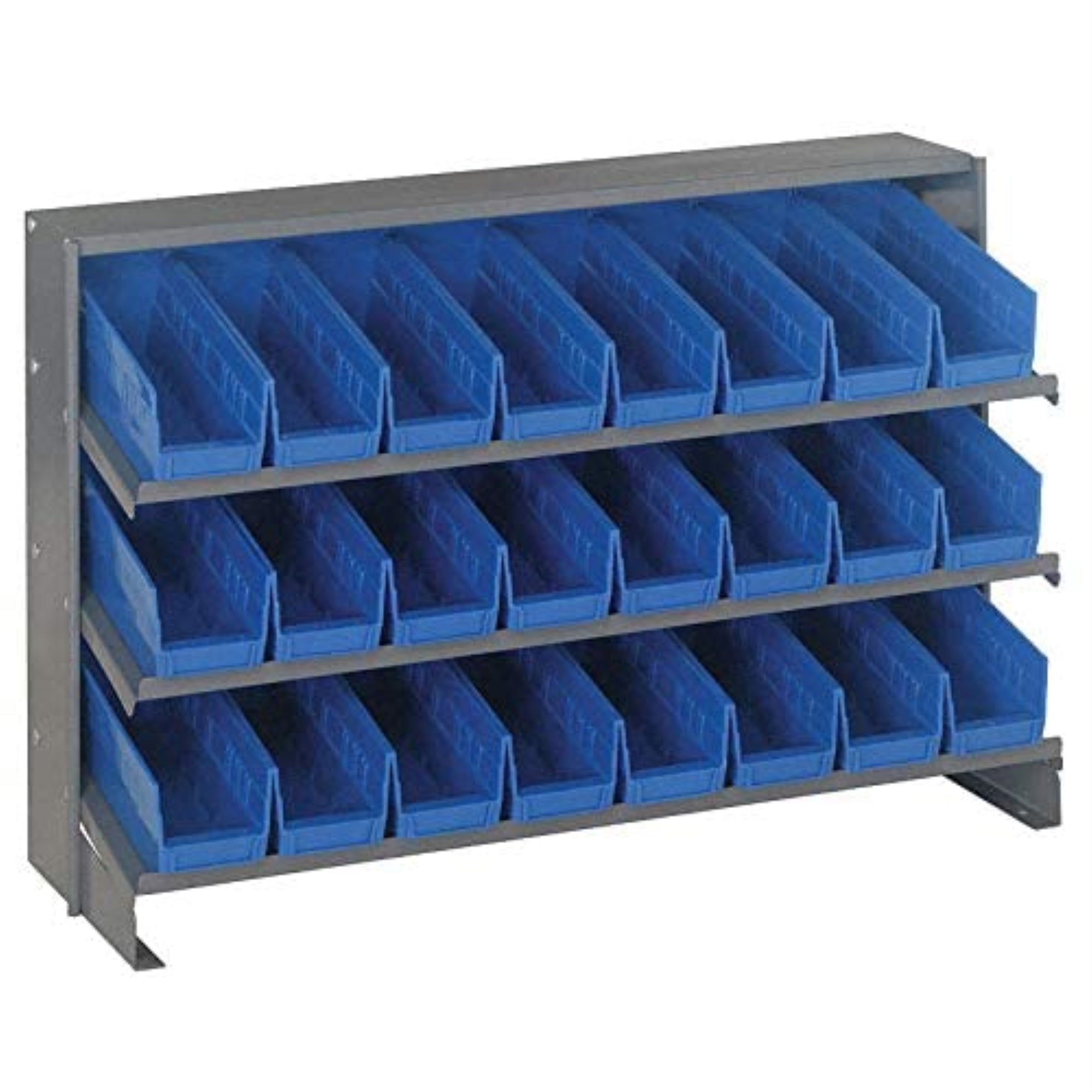 Pick Rack, Slopped, Bench Style, 12-1/2L X 36W X 26-1/2H, 250 Lbs. Capacity, (3) Shelves Configuration, Includes:: (24) Qsb201 B