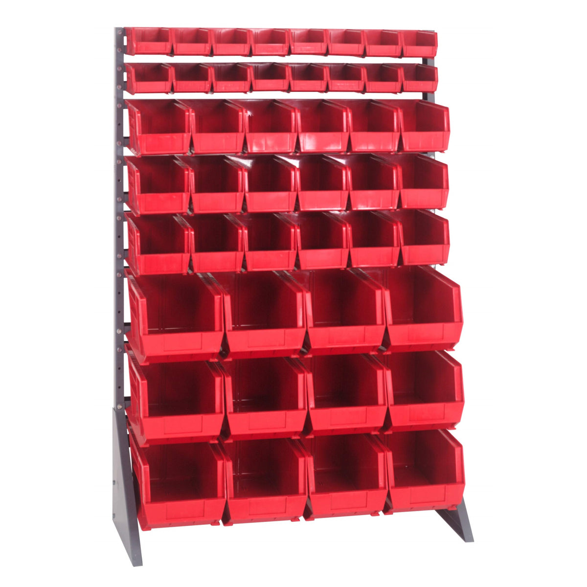 Rail Rack, Single Sided, 36L X 15W X 53H, 600 Lbs Load Capacity, Inclu ...