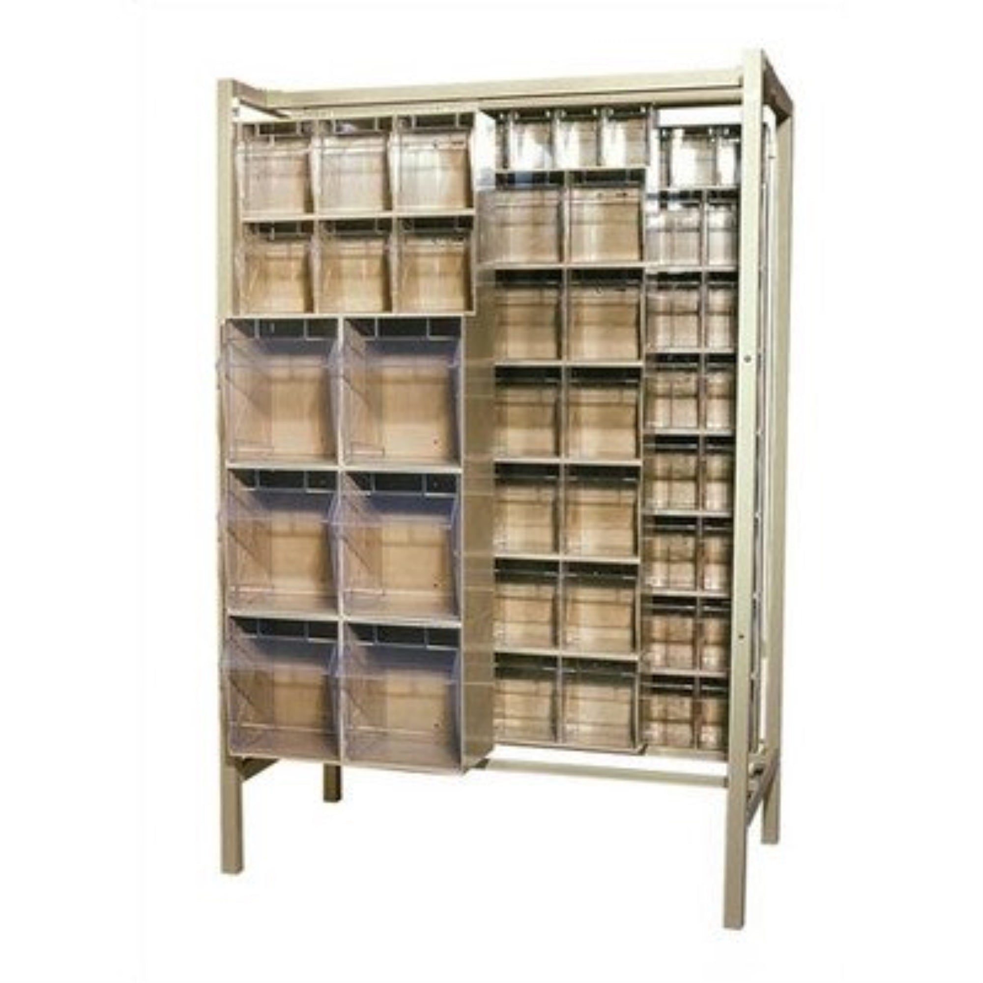 Free Standing Slider, 26D X 51-1/4W X 77H, 2000 Lbs Load Capacity, Made Of Though 14 Gauge Steel, Includes: (3) Qtb302, (8) Qtb3