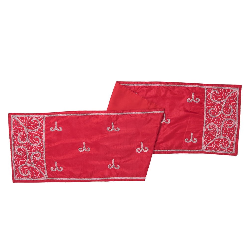 Vickerman 12'' X 60'' Filigree Scroll Table Runner - Qtx17313