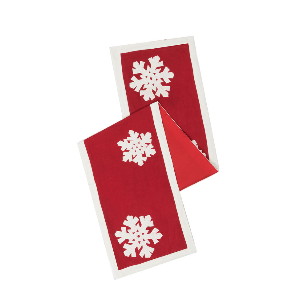 Vickerman 14'' X 90'' Felt Flakes Table Runner - Qtx17353