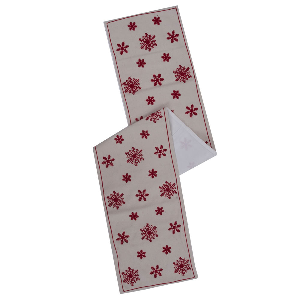 Vickerman 12 x 60 Let It Snow Table Runner  QTX17603