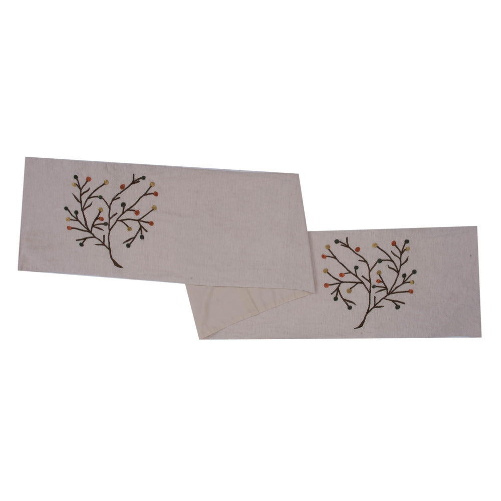 Vickerman 14'' X 90'' Harvest Branch Table Runner - Qtx17703
