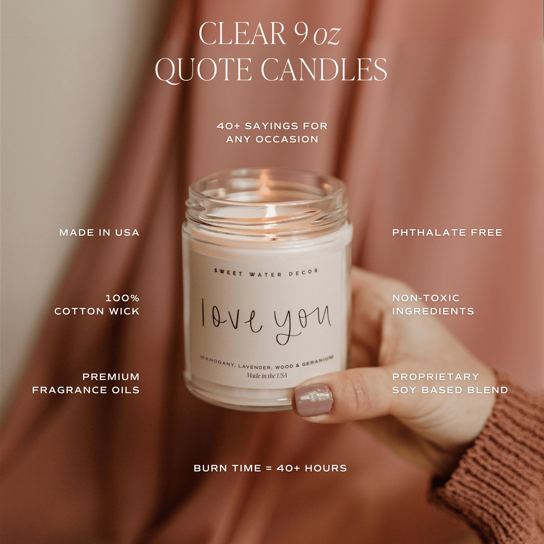 You Got This Soy Candle - Clear Jar - 9 oz (Spa Day)