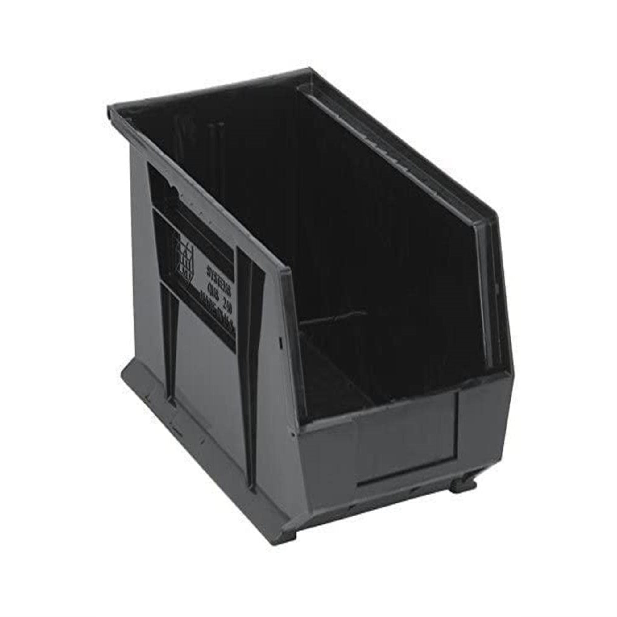 Bin, Stacking Or Hanging, 8-1/4W X 14-3/4D X 7H, Front/Back/Side Grips, Anti-Slide Lock, (1) Divider Slot, Rear Hanger, Molded-I