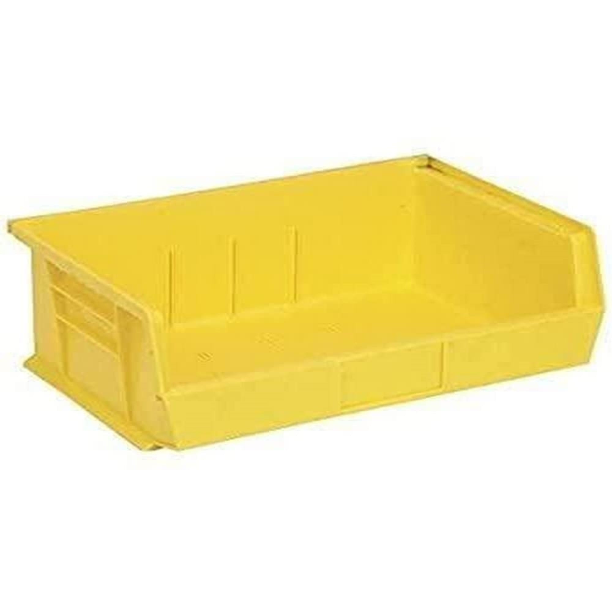 Bin, Stacking Or Hanging, 16-1/2W X 10-7/8D X 5H, Front/Back/Side Grips, Anti-Slide Lock, (3) Divider Slot, Rear Hanger, Molded-