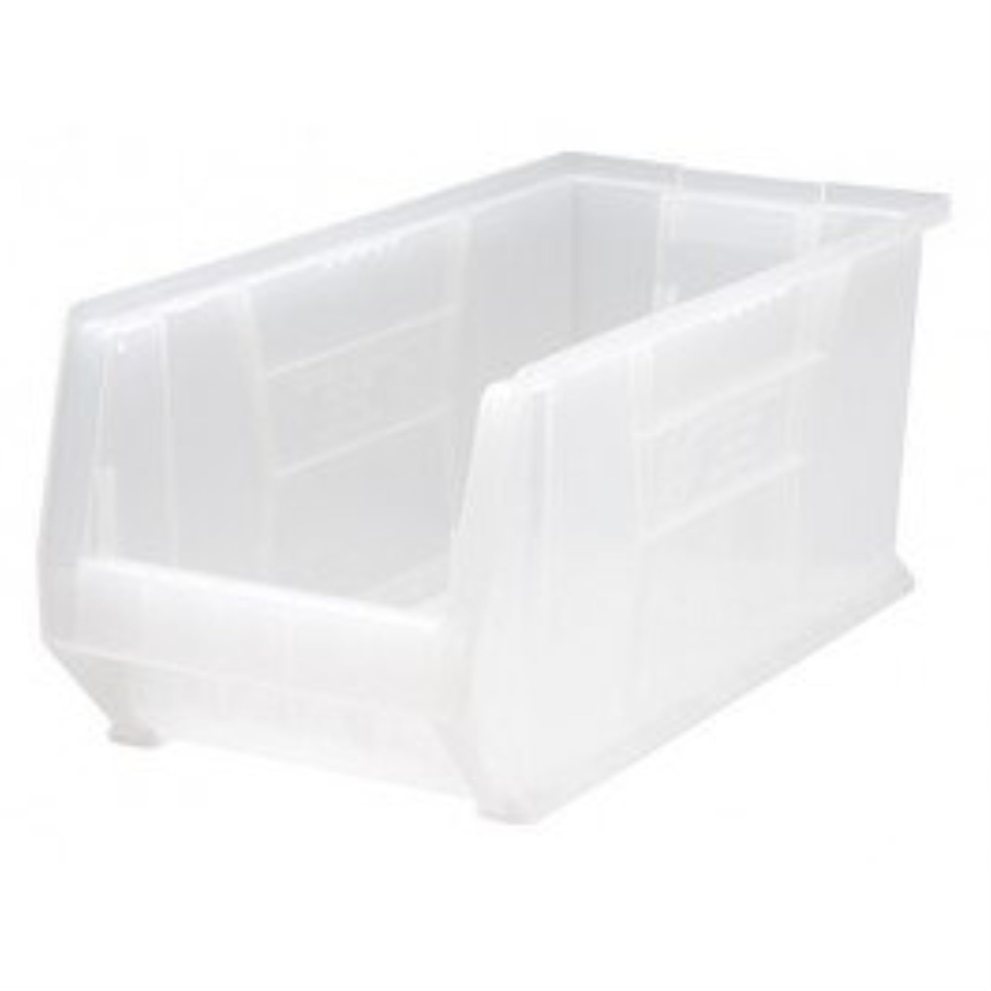 Hulk 24 Container, 23-7/8L X 11W X 10H, Stackable, Polypropylene, Clear, Made In Usa