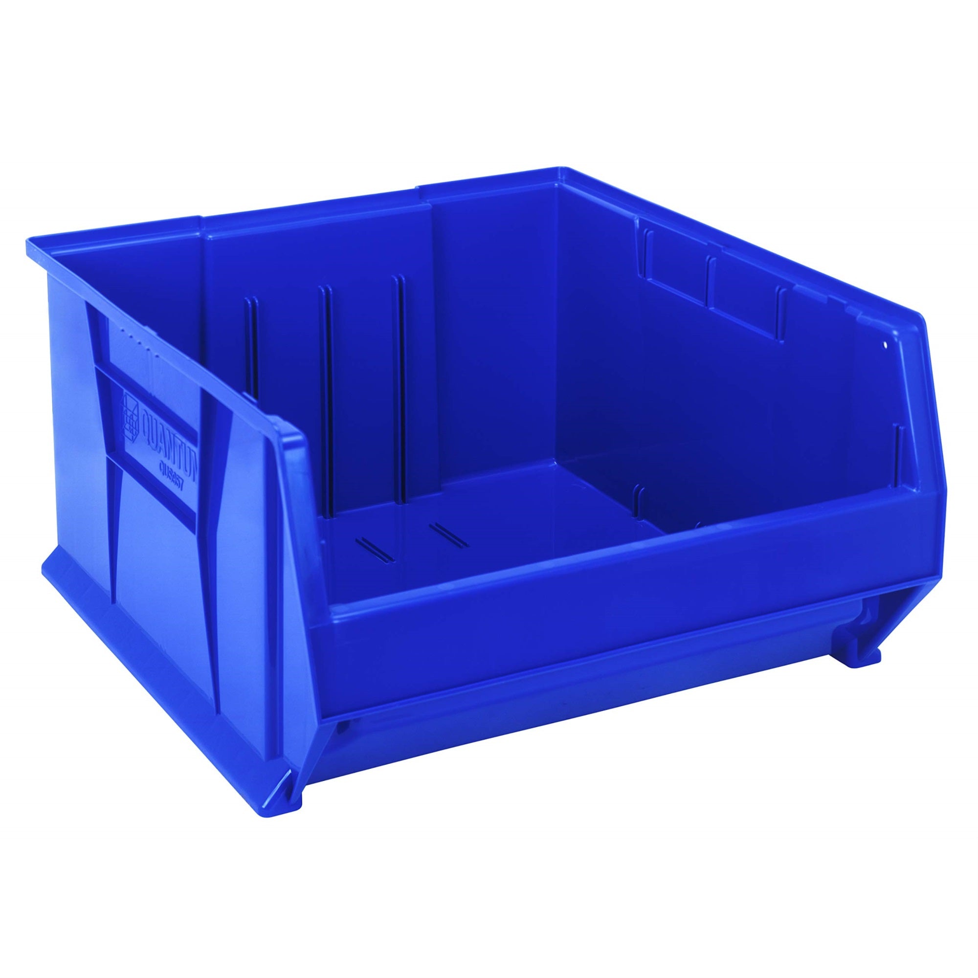 Hulk 24 Container, 23-7/8L X 22-1/2W X 12H, Stackable, Polypropylene, Blue, Made In Usa