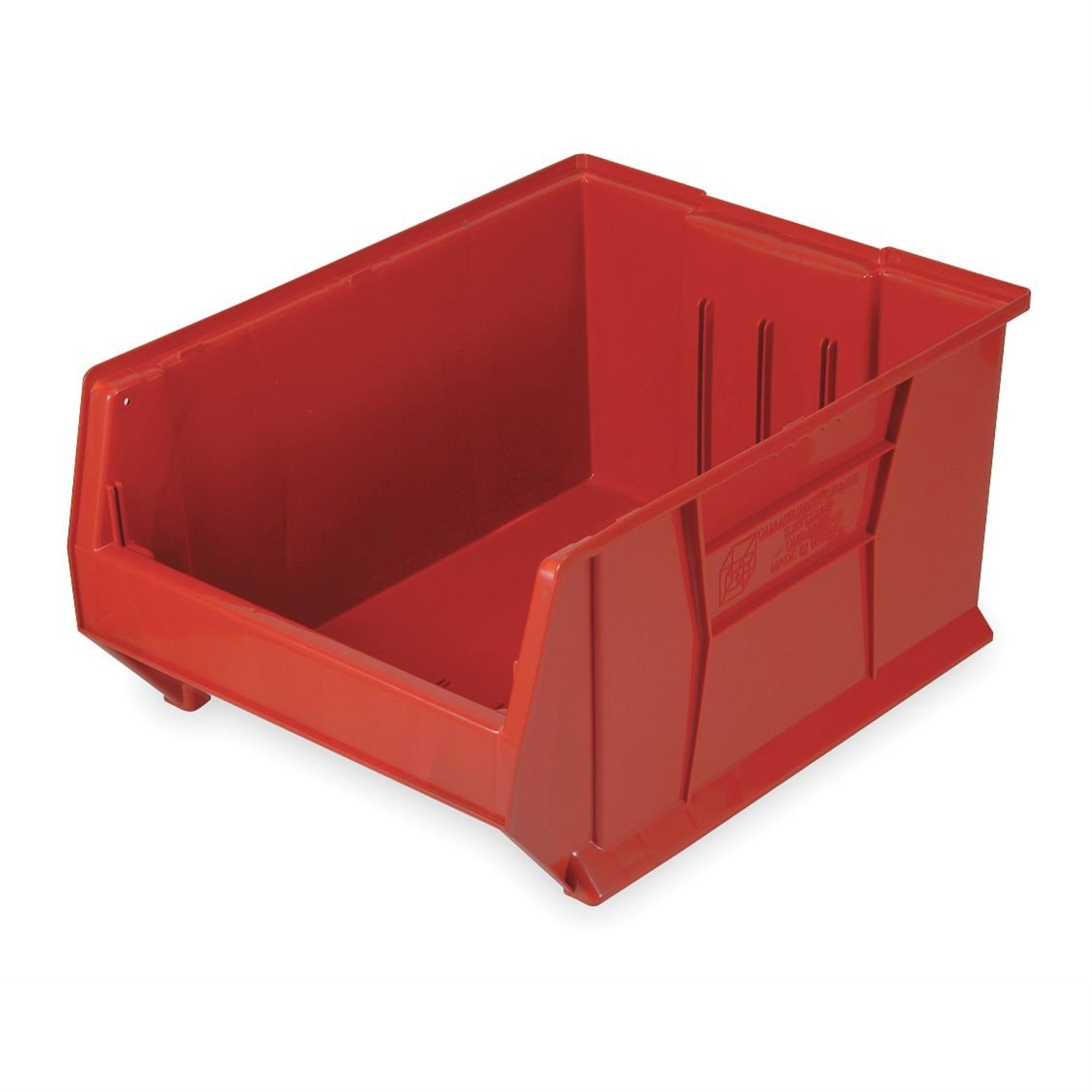 Hulk 30 Container, 29-7/8L X 18-1/4W X 12H, Stackable, Polypropylene, Red, Made In Usa