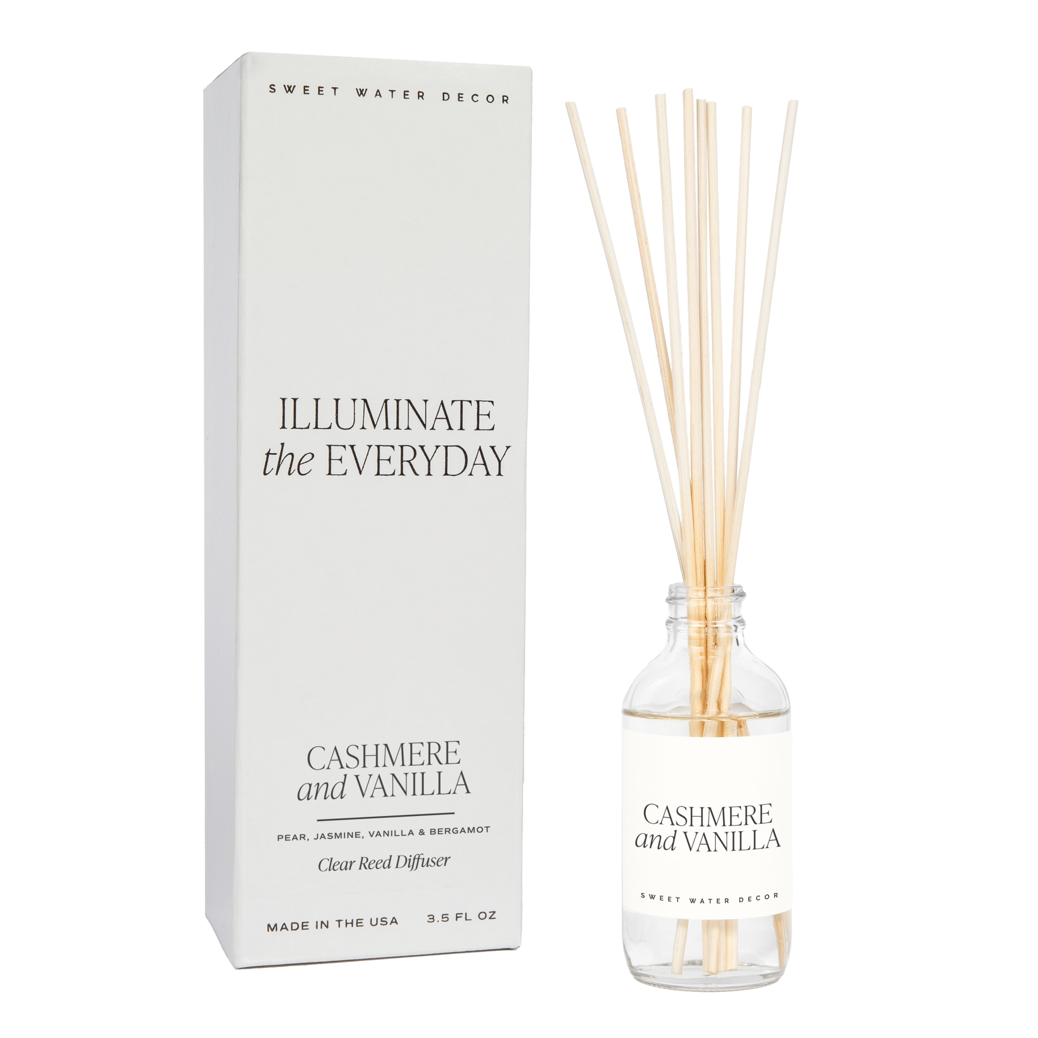 Cashmere and Vanilla Clear Reed Diffuser