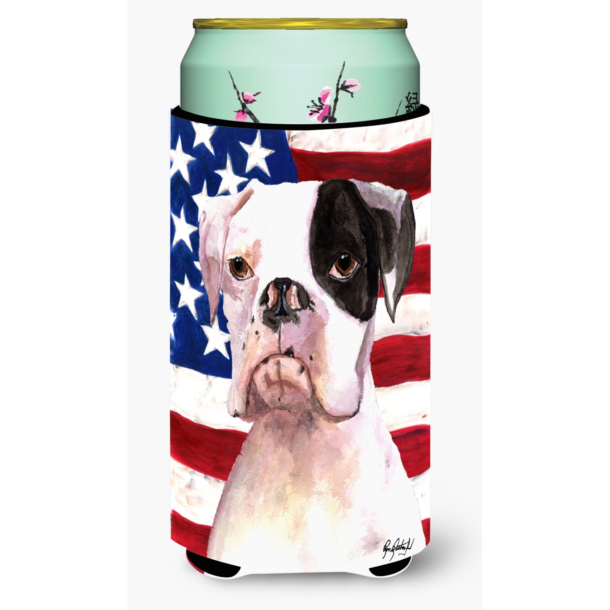 Cooper Usa American Flag Boxer Tall Boy Beverage Insulator Beverage Insulator Hugger Rdr3001Tbc