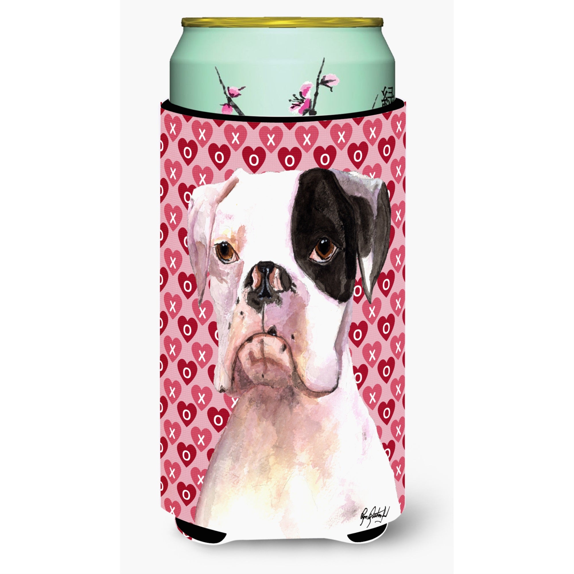 Cooper Love And Hearts Boxer Tall Boy Beverage Insulator Beverage Insulator Hugger Rdr3006Tbc