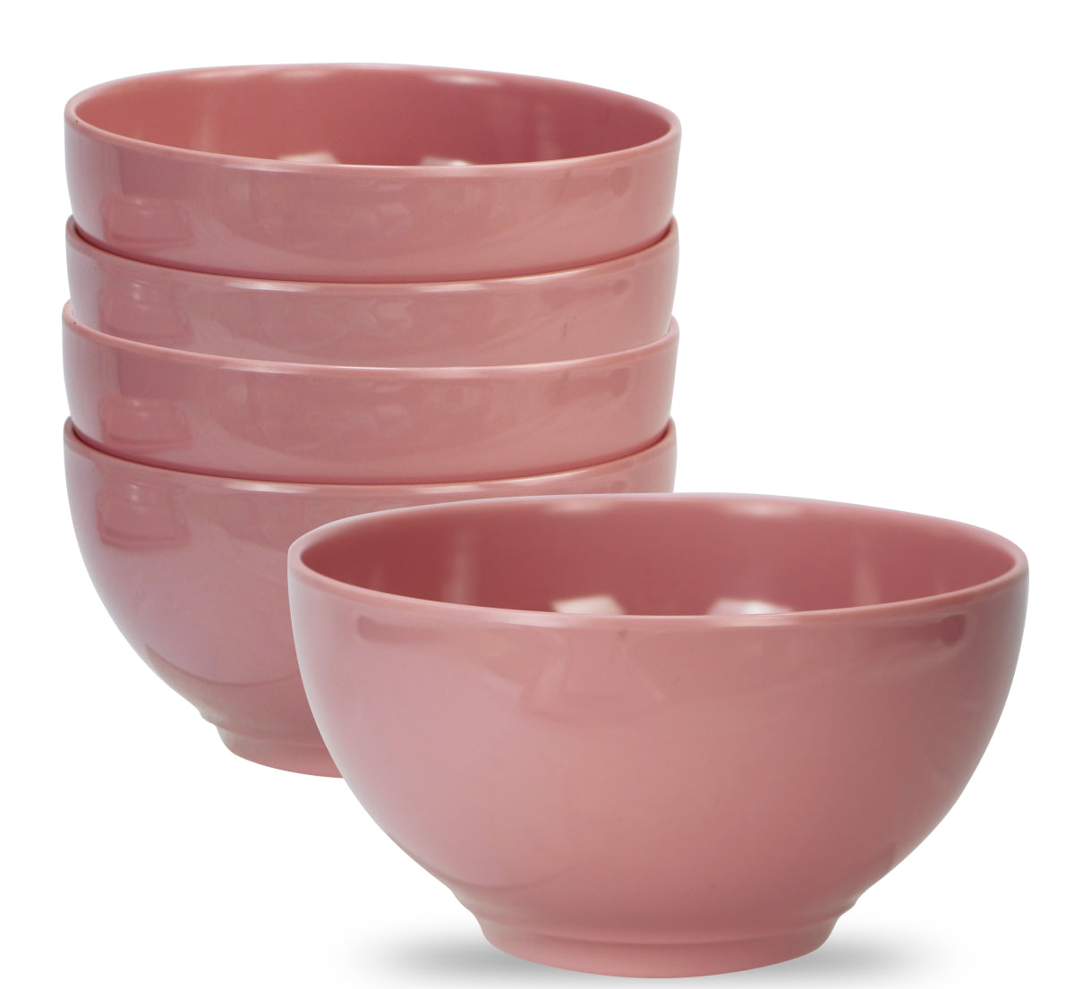 Reston Lloyd 73601 6pc Melamine Bowl Set  Pink