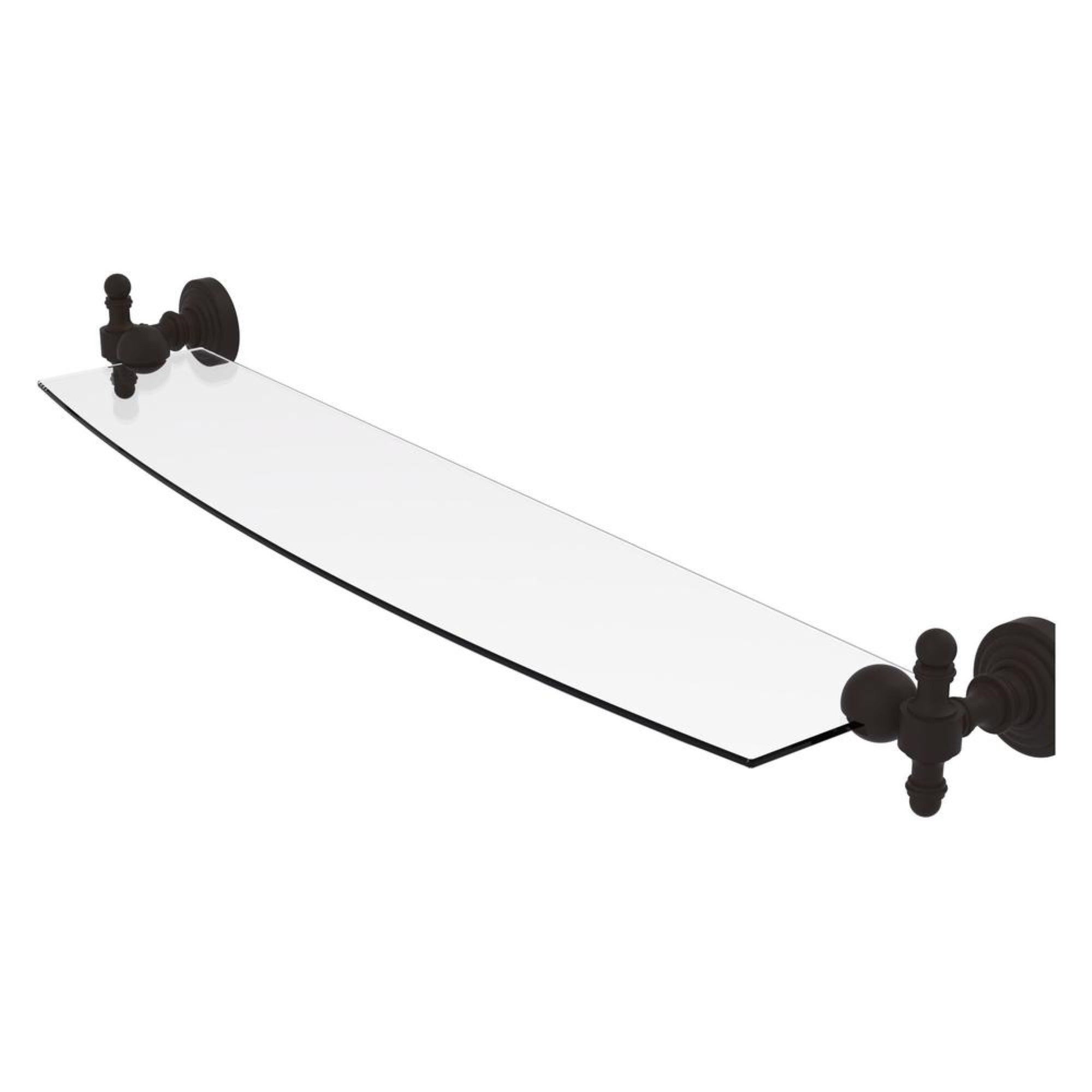 Rw-33/24-Orb Retro Wave 24 Inch Glass Shelf, Oil Rubbed Bronze