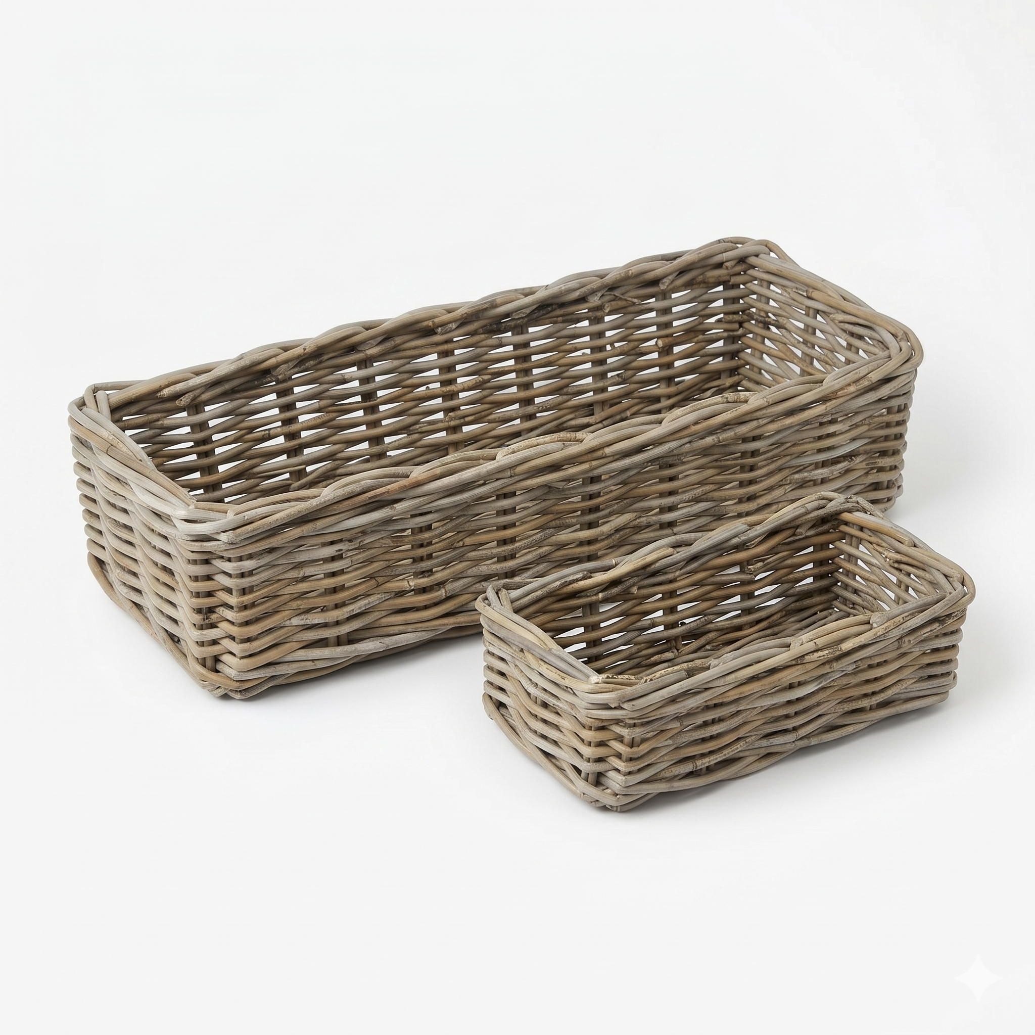 Rattan Rectangle Centerpeice Basket