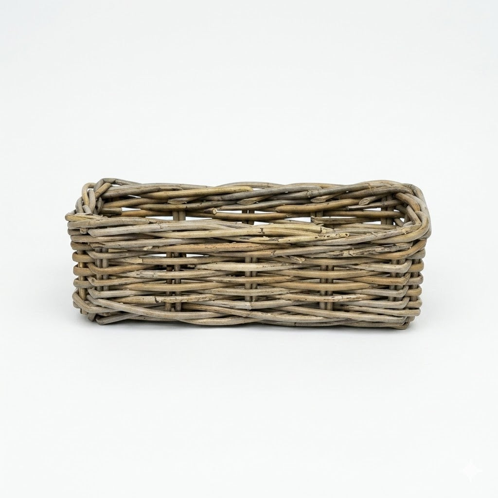 Rattan Rectangle Centerpeice Basket